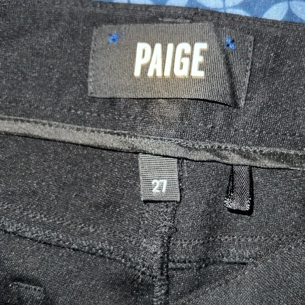 Paige Black High Rise Ultra skinny double zip Jeans, Size 27 - Picture 4 of 14